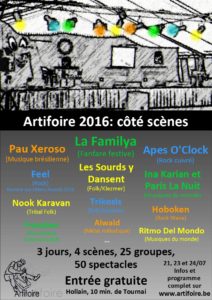 Artifoire - Flyer 2016-scènes