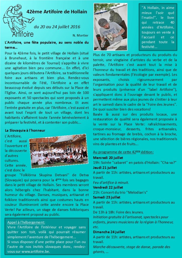 Artifoire - Article 2016 - page1